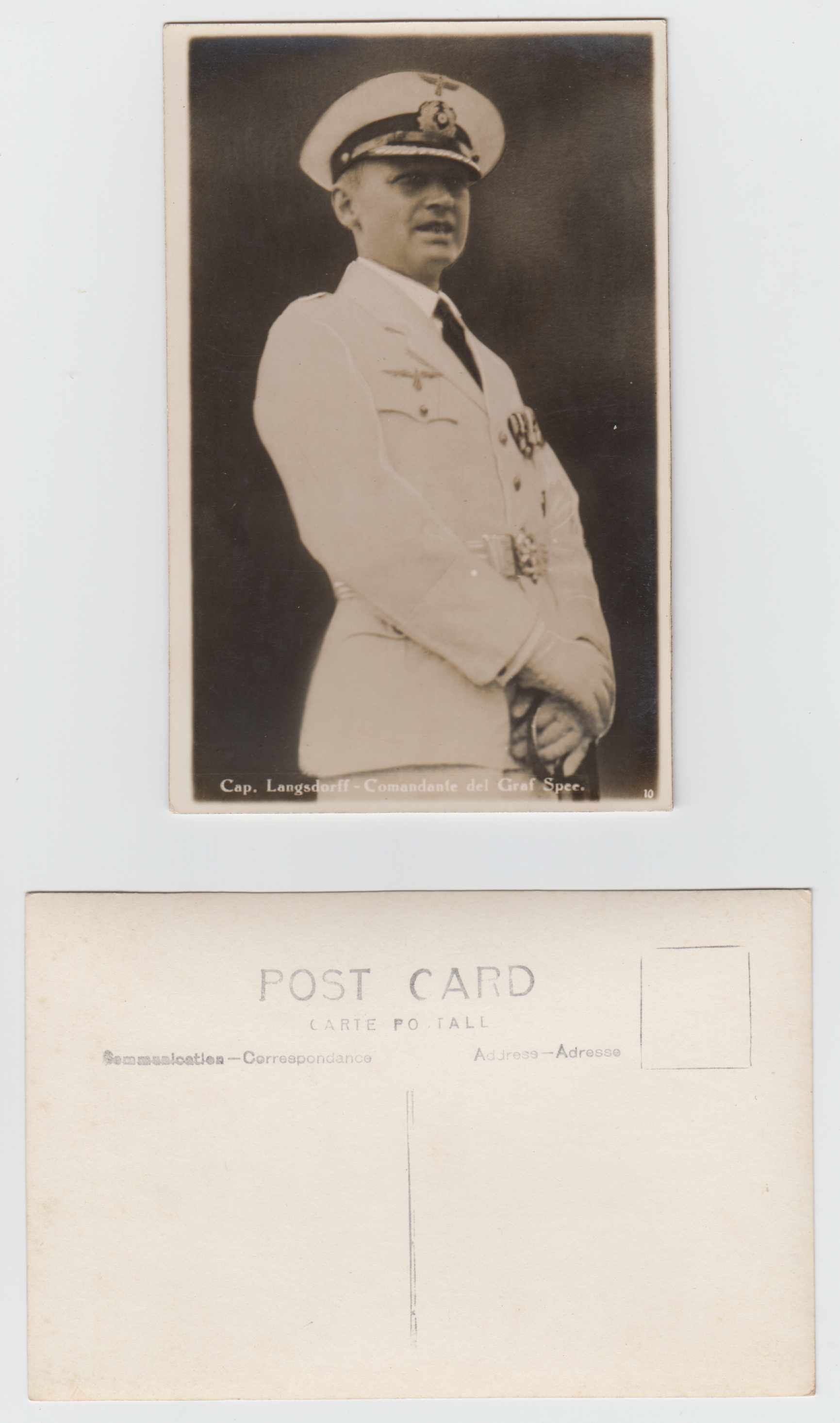 Uruguay 1939 — Superbe collection of 7 photo Ppc's from the Admiral Graf Spee sinking in Montevideo