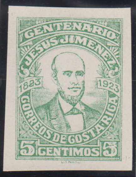 Costa Rica 1923 — Jesus Jimenez unadopted essay
