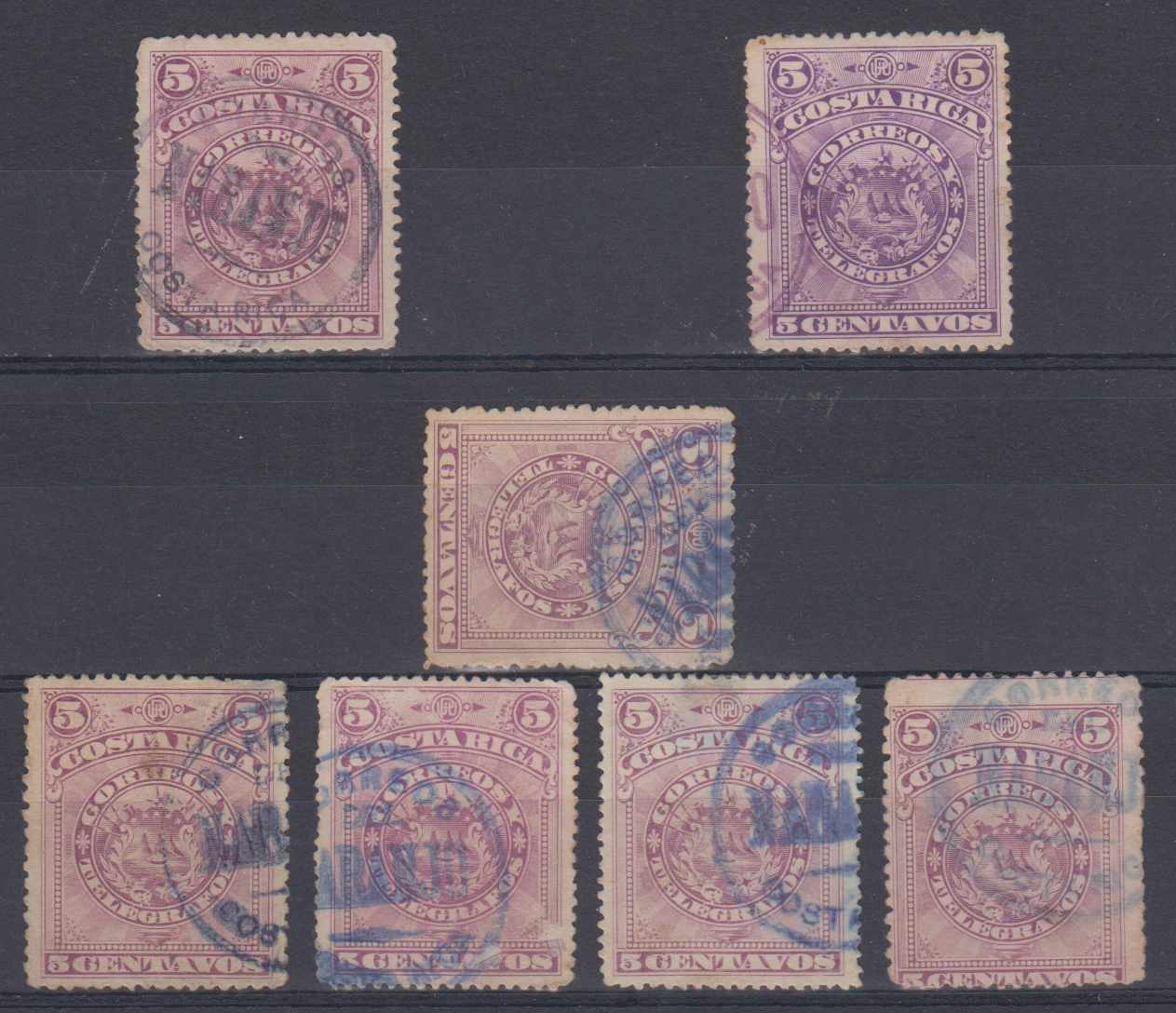 Costa Rica 1892 — Scott 37 & 37a