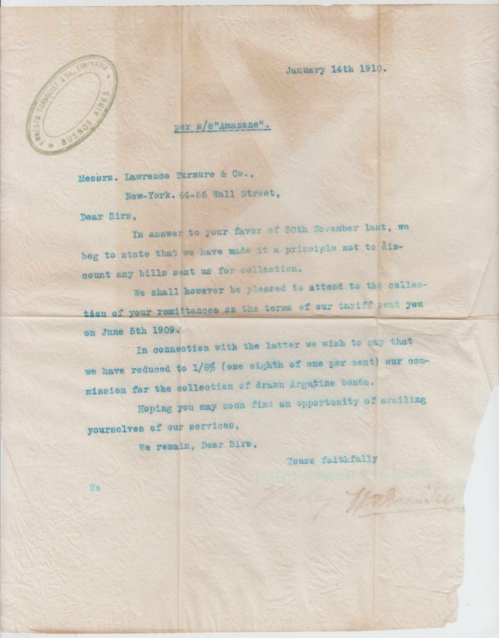 Uruguay 1910 — Superbe "on board" Souvenir Sheets mark