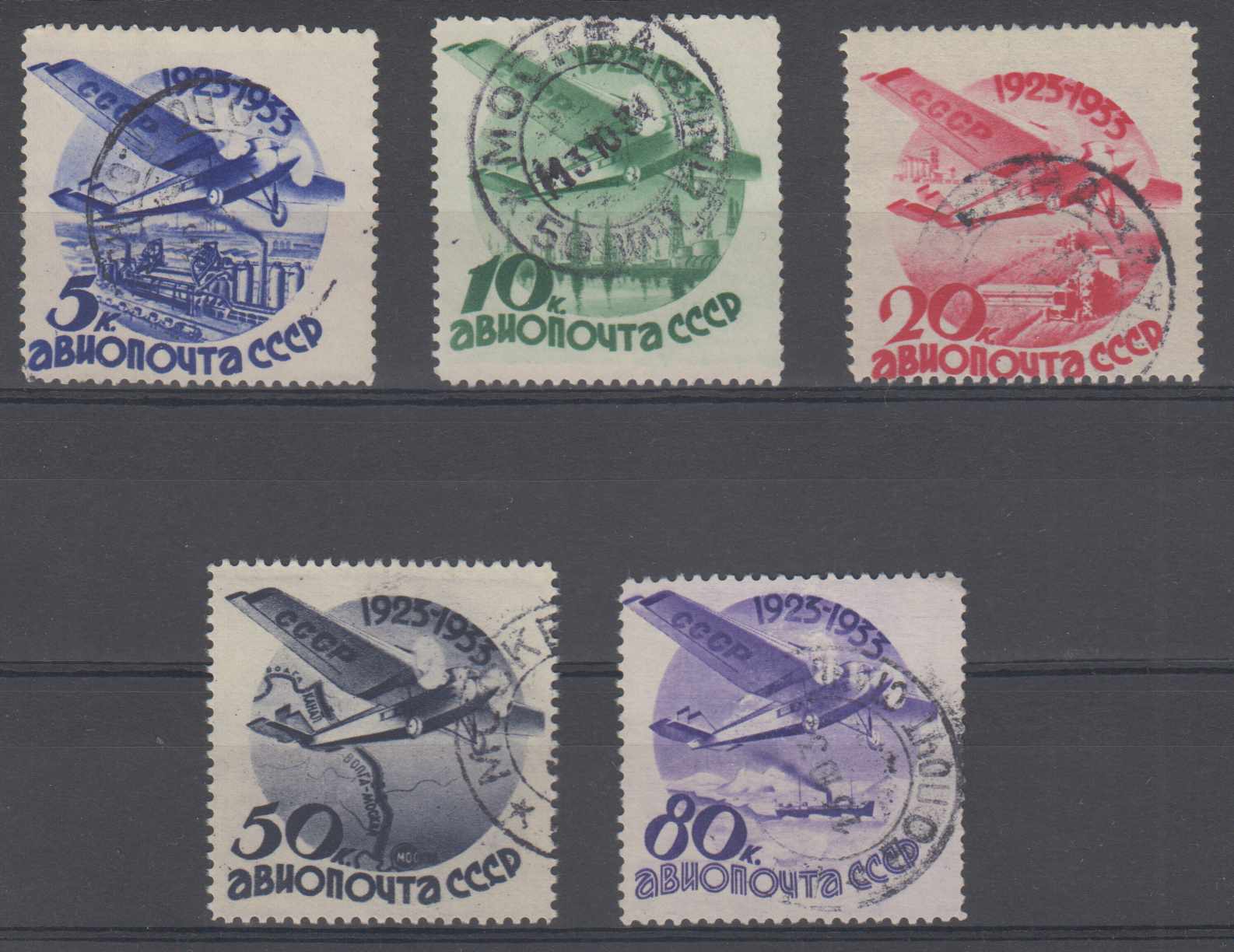Russia 1933 — Soviet Civil Aviation