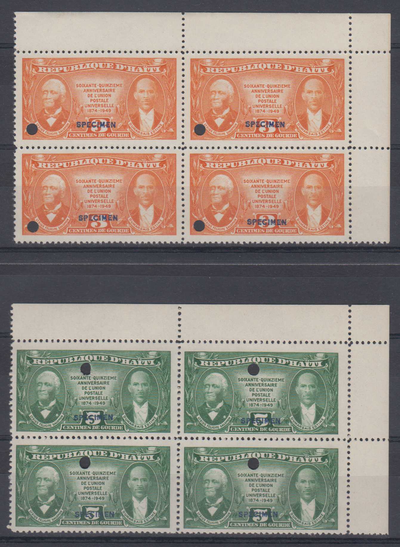 Haiti 1949 — Anniversary Unissued