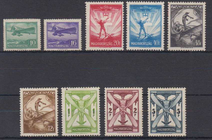 Hungary 1933 — Scott C26-c34