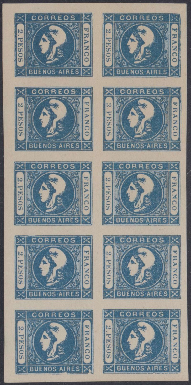 Argentina 1862 — Liberty Head