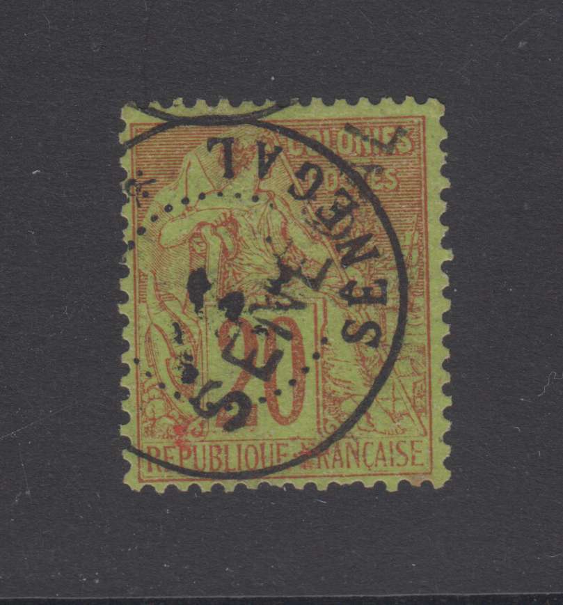 France 1887 — Scott 4 with "Senegal" straighline