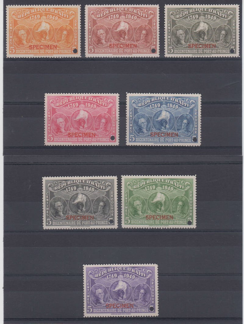 Haiti 1949 — Washington, Dessalines & Bolivar