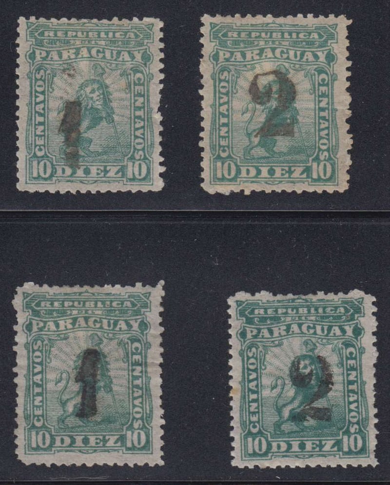 Paraguay 1881 — Provisional issues