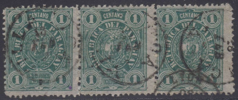 Paraguay 1884 — Seal of the Treasury