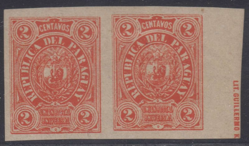 Paraguay 1884 — Seal of the Treasury