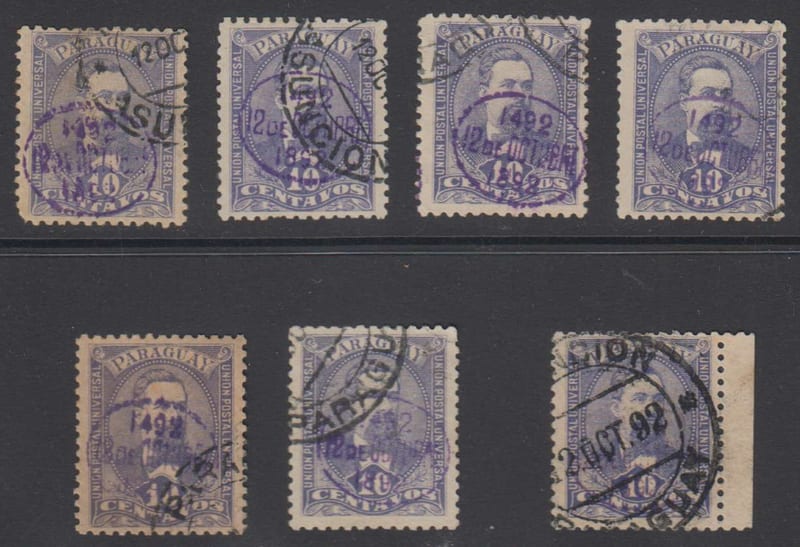 Paraguay 1892 — Columbus