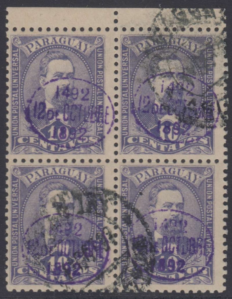 Paraguay 1892 — Columbus