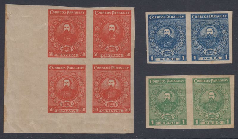Paraguay 1925 — Scott 257-259