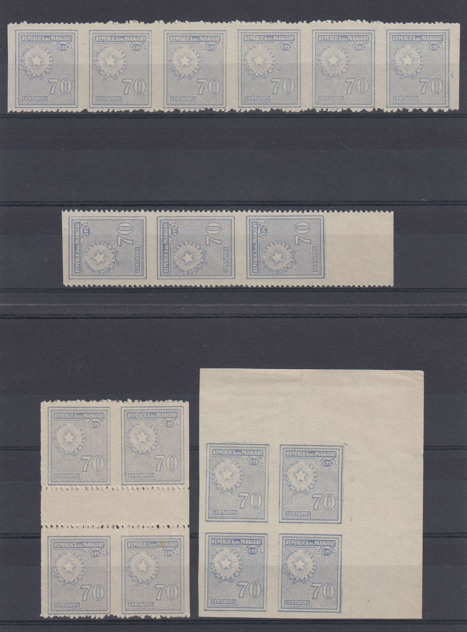 Paraguay 1927 — Scott 275 thru 295 not complete