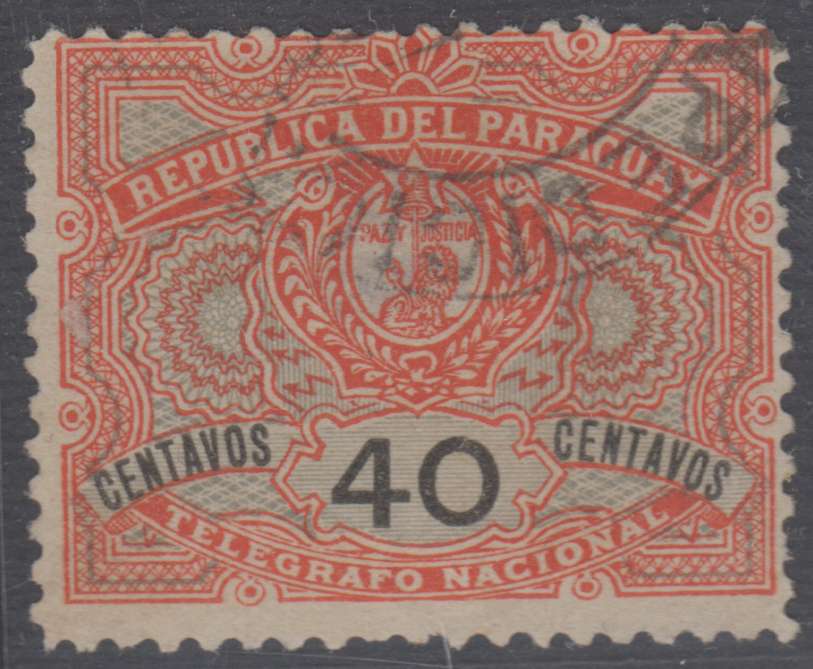 Paraguay 1892 — Telegraph