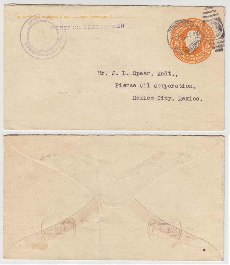 Mexico 1914 — Envelope