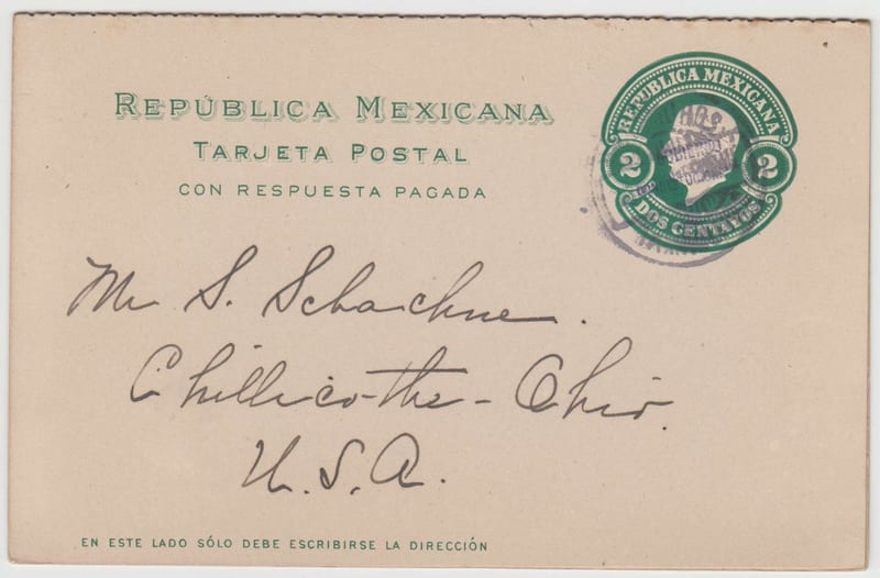 Mexico 1914 — Double PC