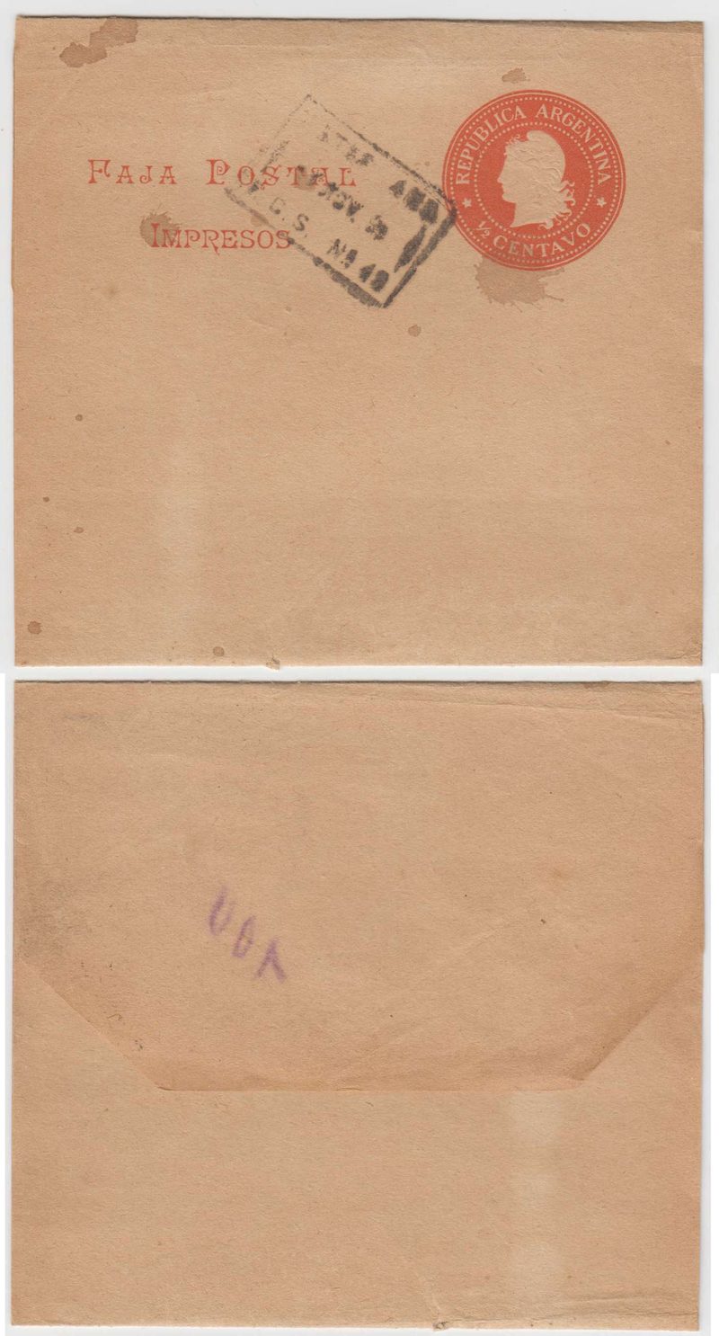 Argentina 1896 — Wrapper