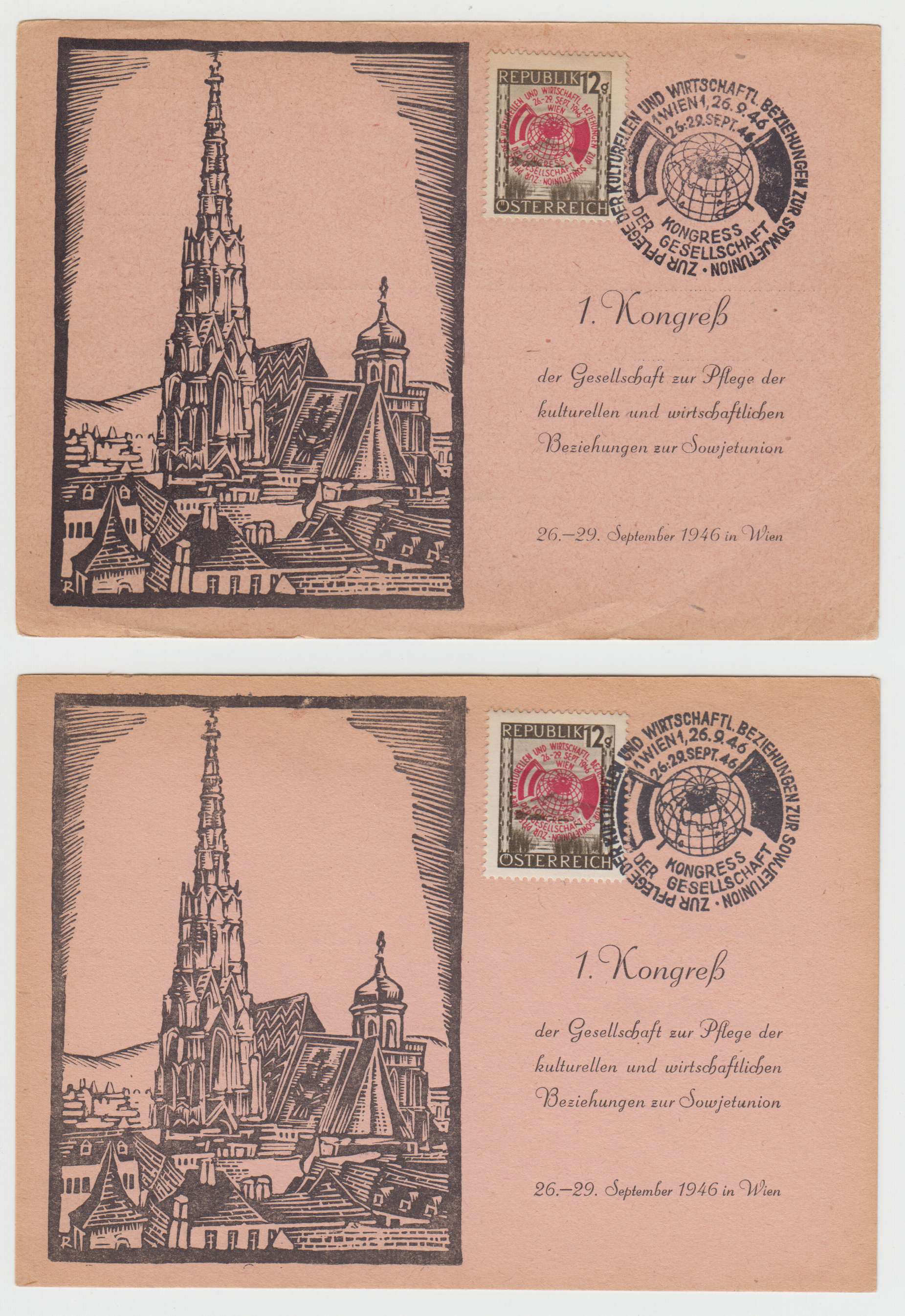 Austria 1946 — Economic & cultural relations with the Ussr