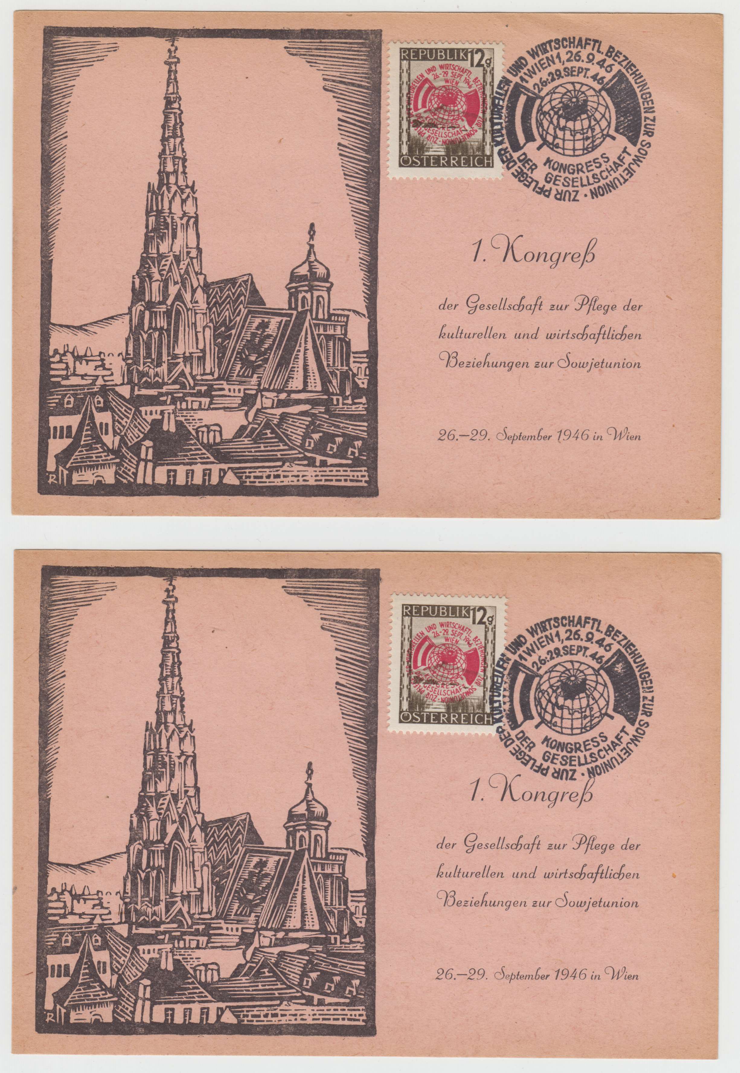 Austria 1946 — Economic & cultural relations with the Ussr