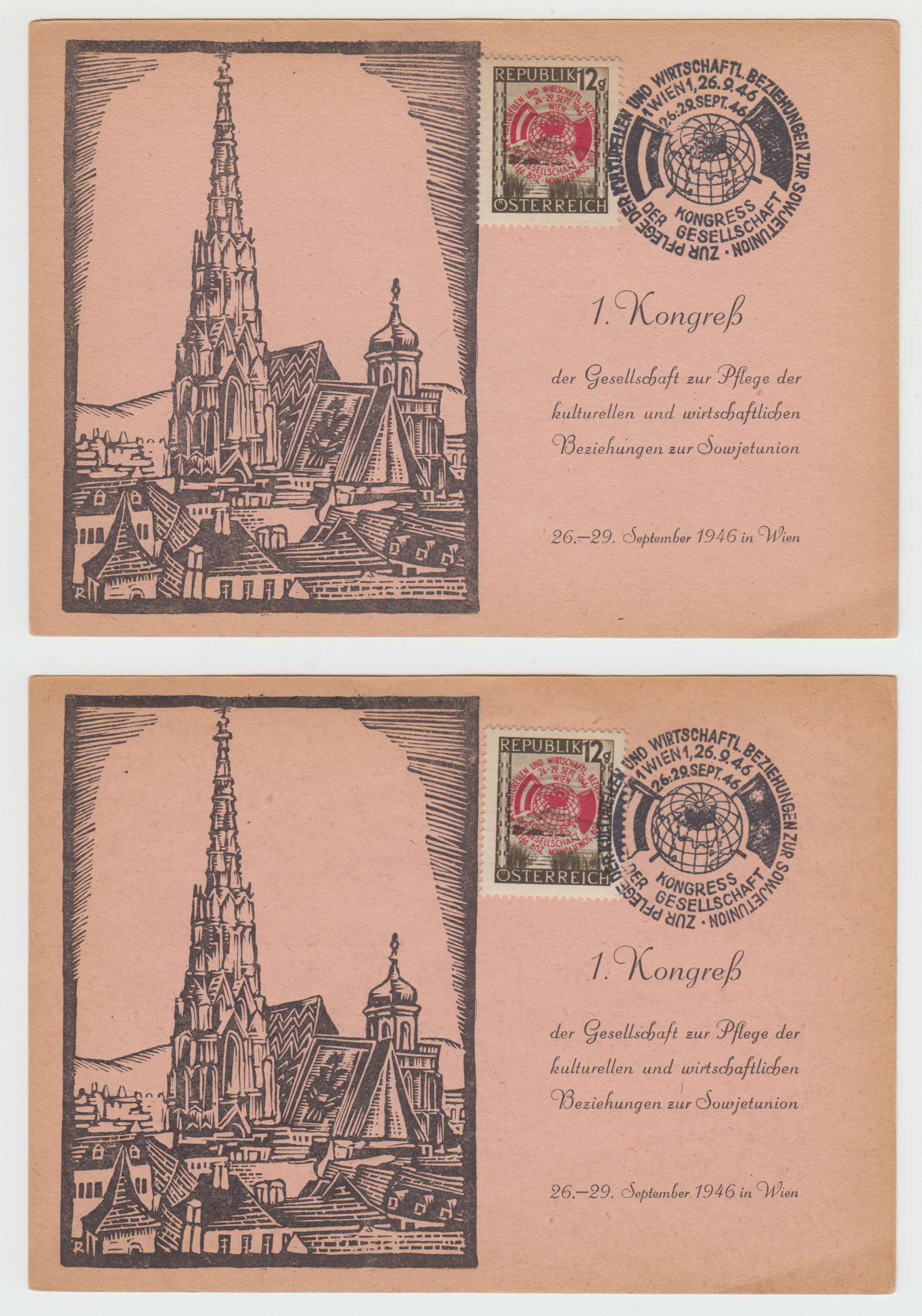 Austria 1946 — Economic & cultural relations with the Ussr