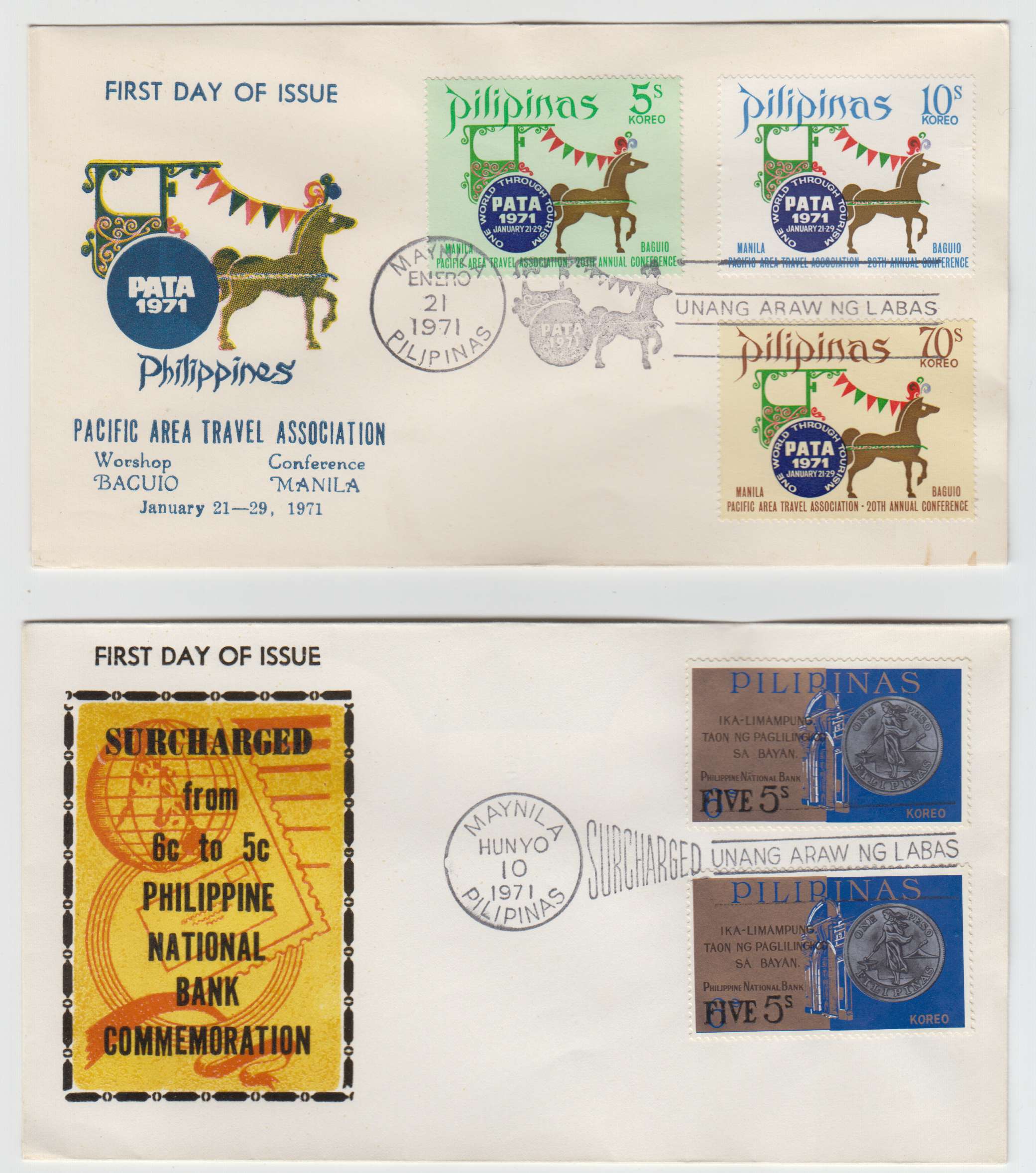 Philippines 1970 — First Day group of 77 covers with Scott 1080-1081, 1083-1085, 1100 & C99, Full sets on…