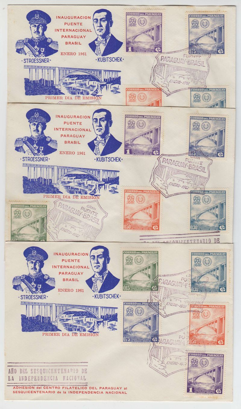 Paraguay 1961 — Bridge & Arms OF Brazil