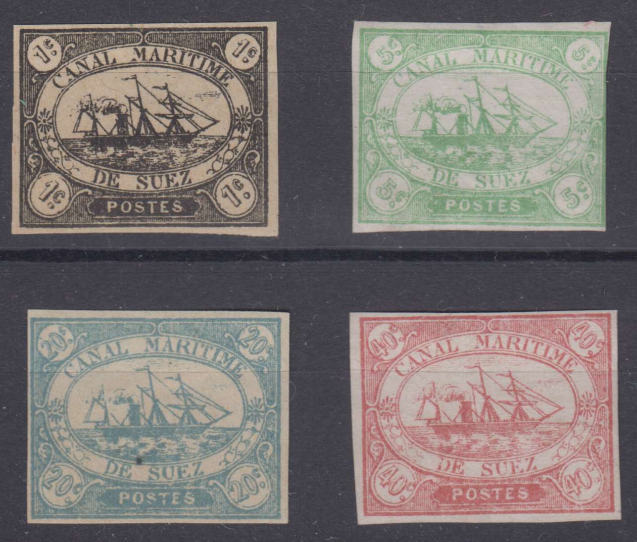 Egypt 1868 — Local stamps