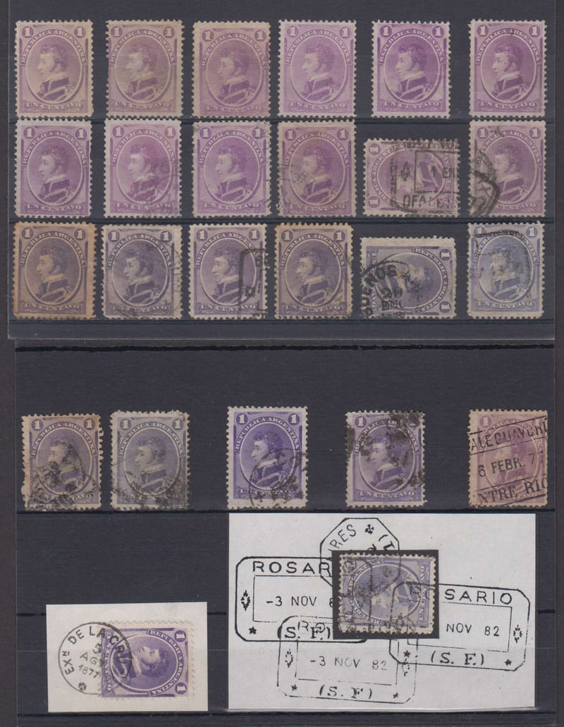 Argentina 1873 — Scott 22 & 22a
