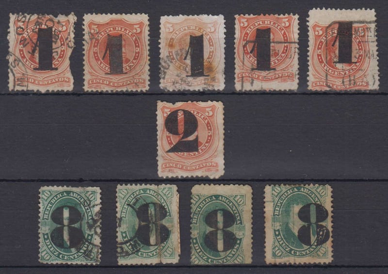 Argentina 1877 — Provisional issue