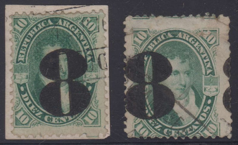 Argentina 1877 — Provisional issue