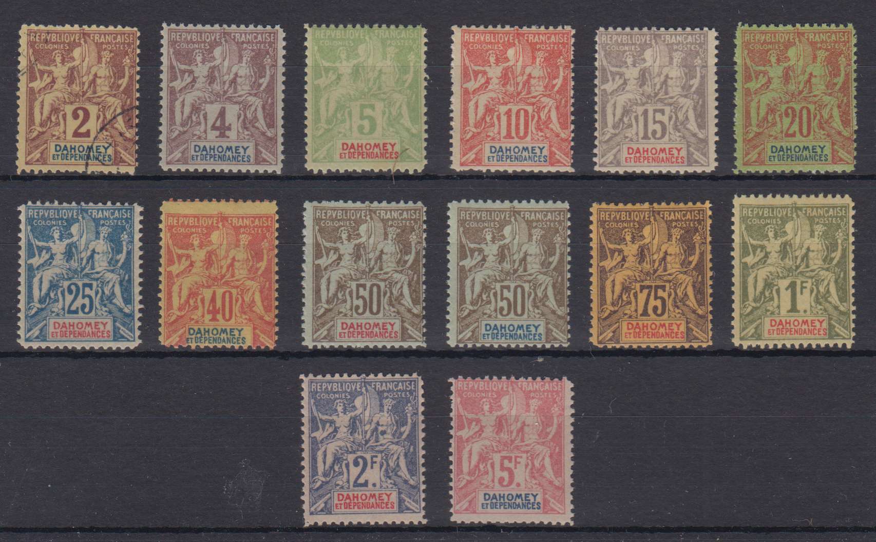 France 1899 — Scott 2 thru 16 not complete