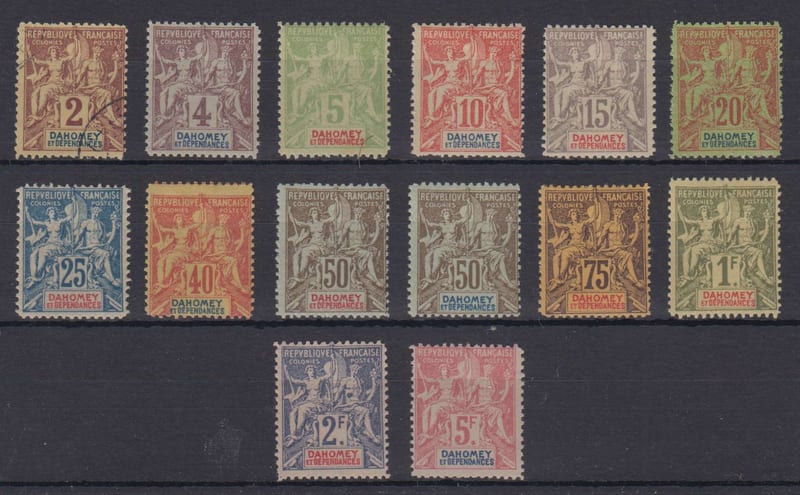 France 1899 — Scott 2 thru 16 not complete