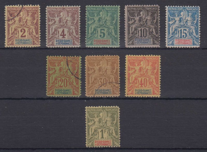 France 1892 — Scott 26 thru 37 not complete
