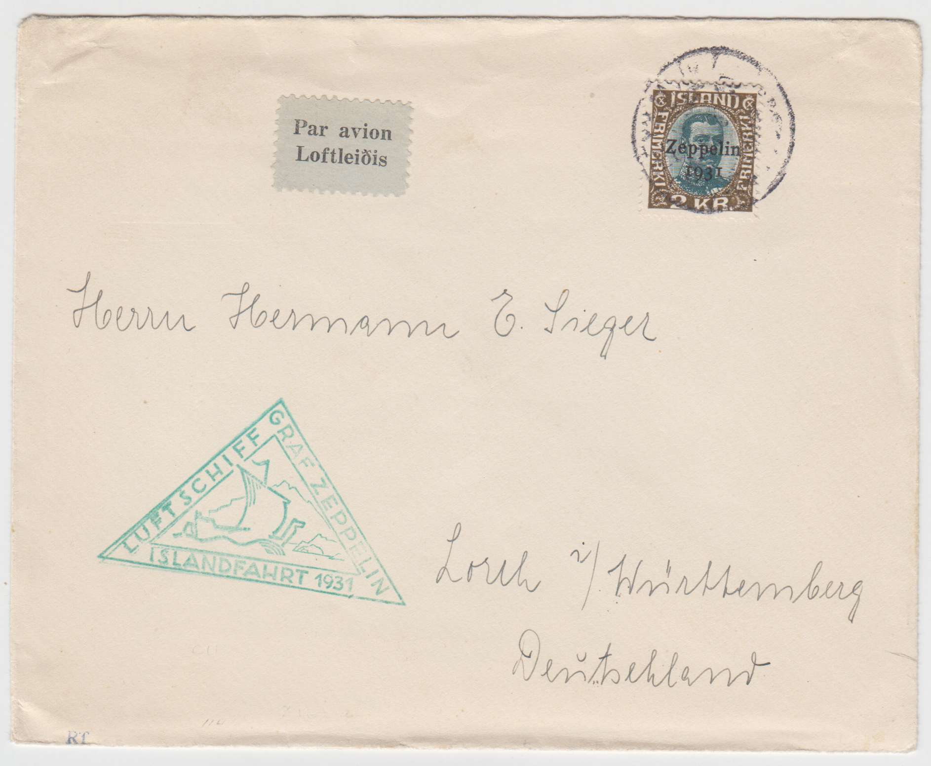 Iceland 1931 — Graf Zeppelin