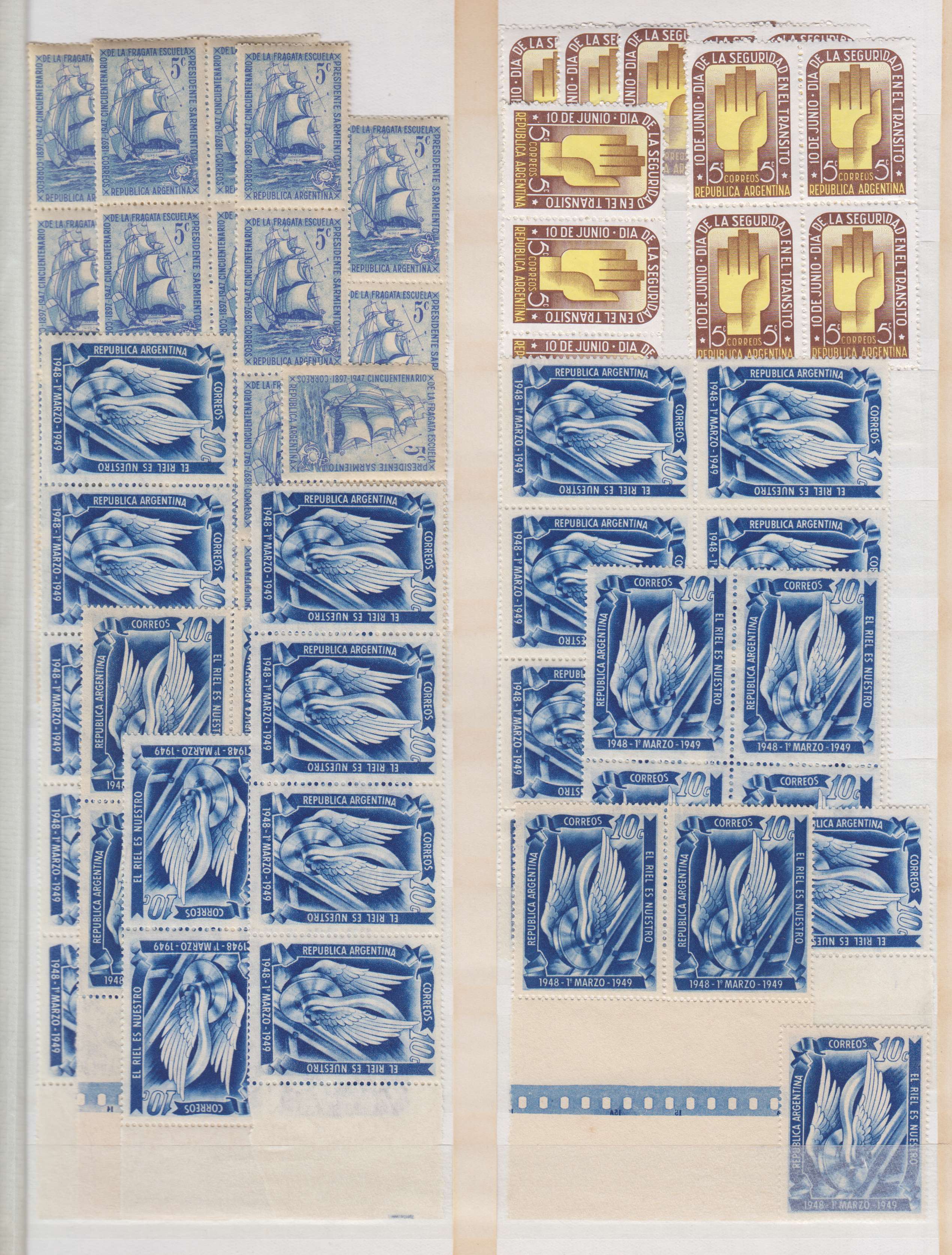 Argentina — Better Ordinary, airpost & Official collection of 937 + stamps on pages including full…