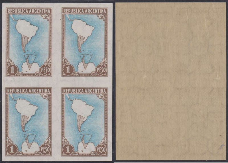 Argentina 1951 — Map & Antartic