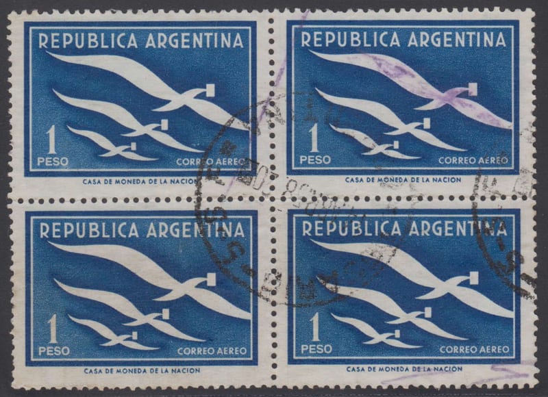 Argentina 1957 — Birds carrying letters