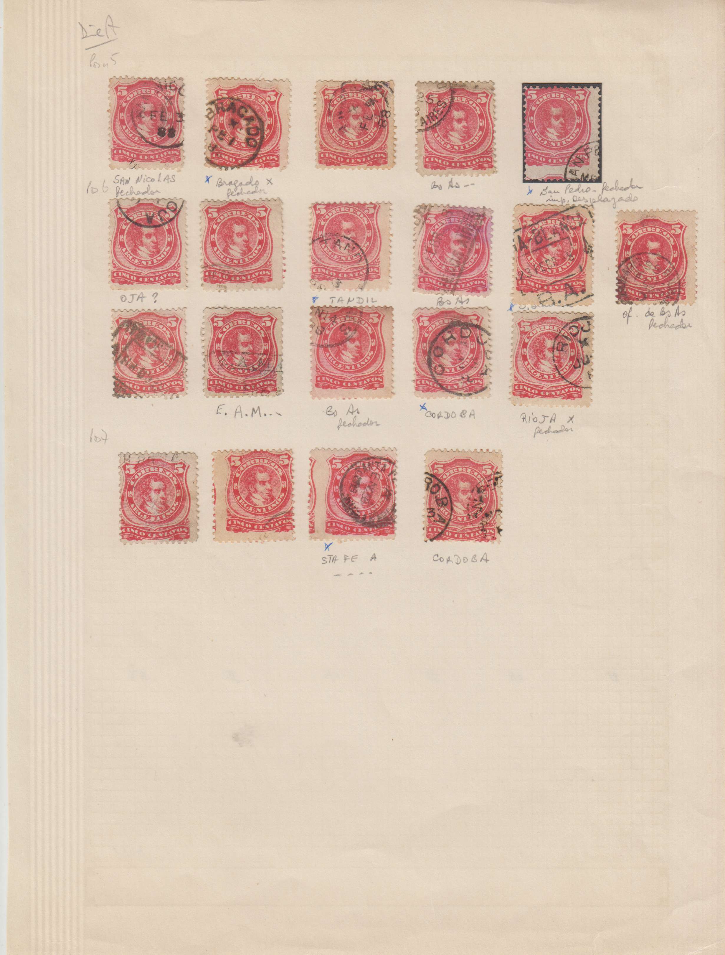 Argentina 1888 — Kidd issue