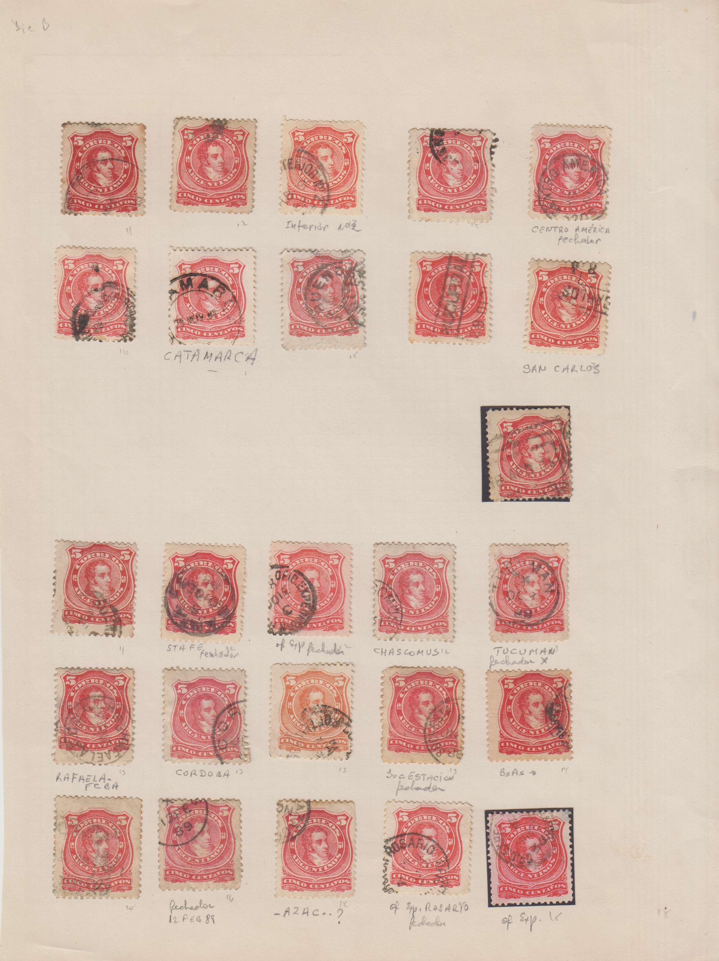 Argentina 1888 — Kidd issue