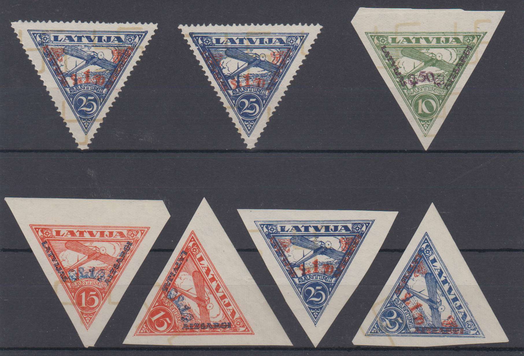 Latvia 1931 — Air post semi postal issues
