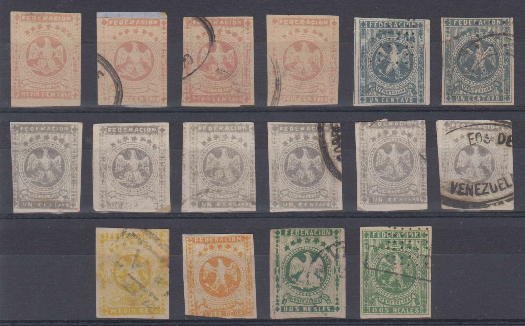Venezuela 1863 — Eagle issue