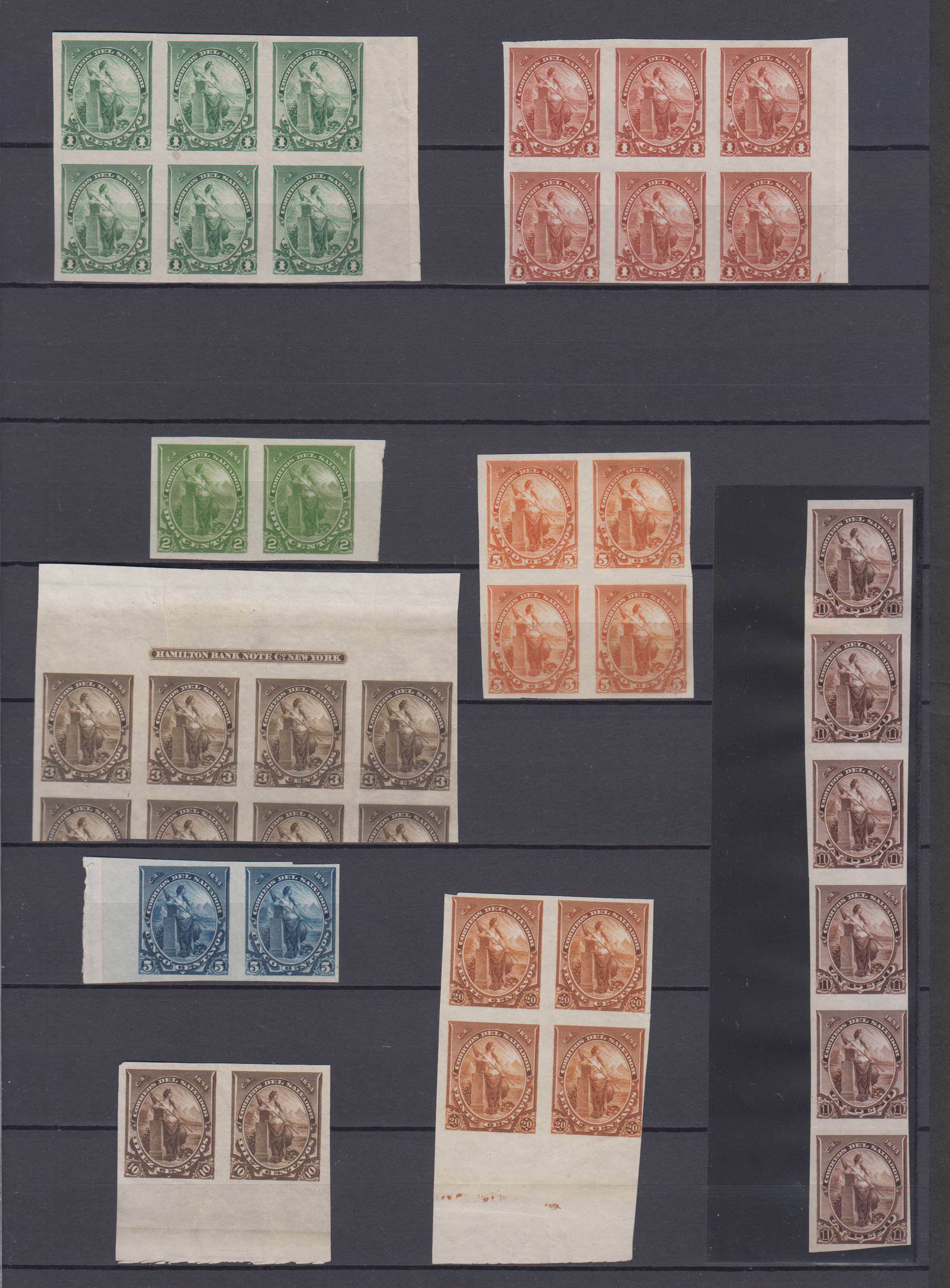 El Salvador 1894 — Liberty & Columbus issue