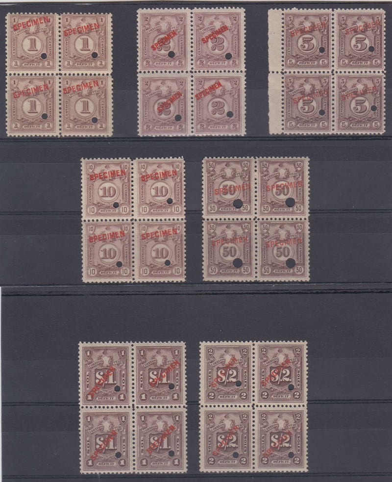 Peru 1921 — Postage due