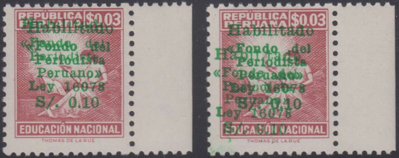 Peru 1966 — Postal tax