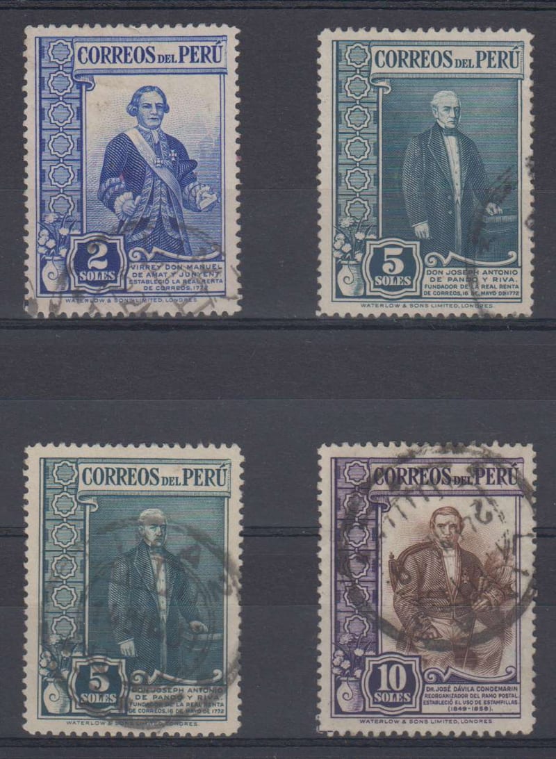Peru 1936 — Scott 370 & 372-373
