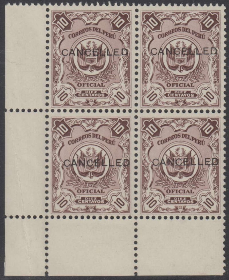 Peru 1933 — Official issue