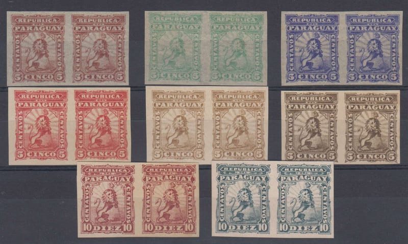 Paraguay 1879 — Scott 12-13