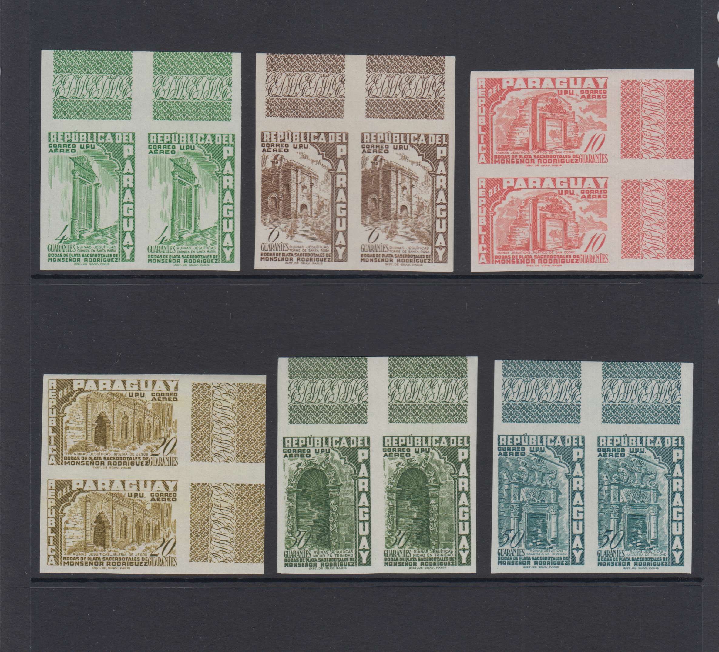 Paraguay 1955 — Scott 491-497 & C225-c232