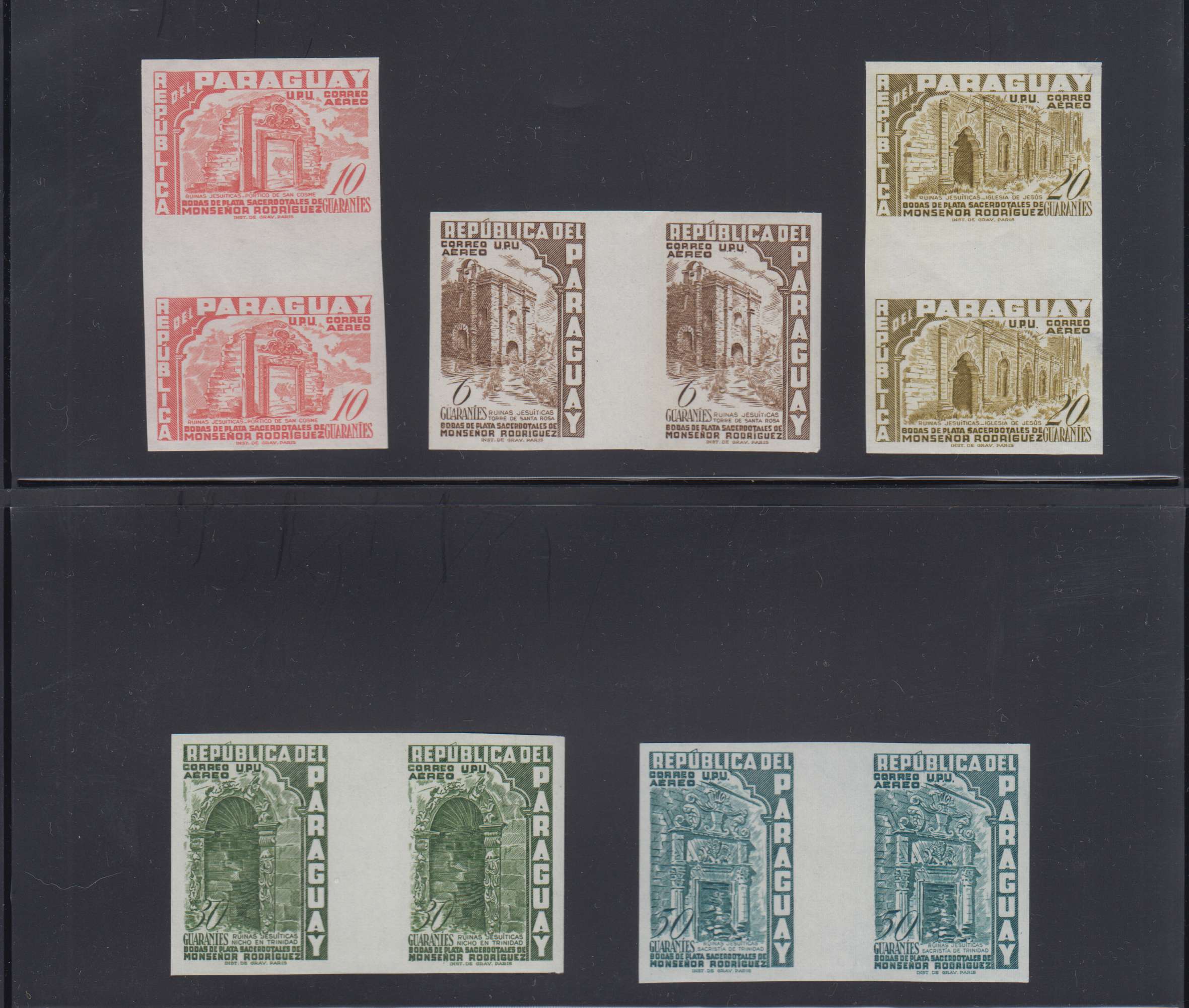 Paraguay 1955 — Scott 491-497 & C225-c232
