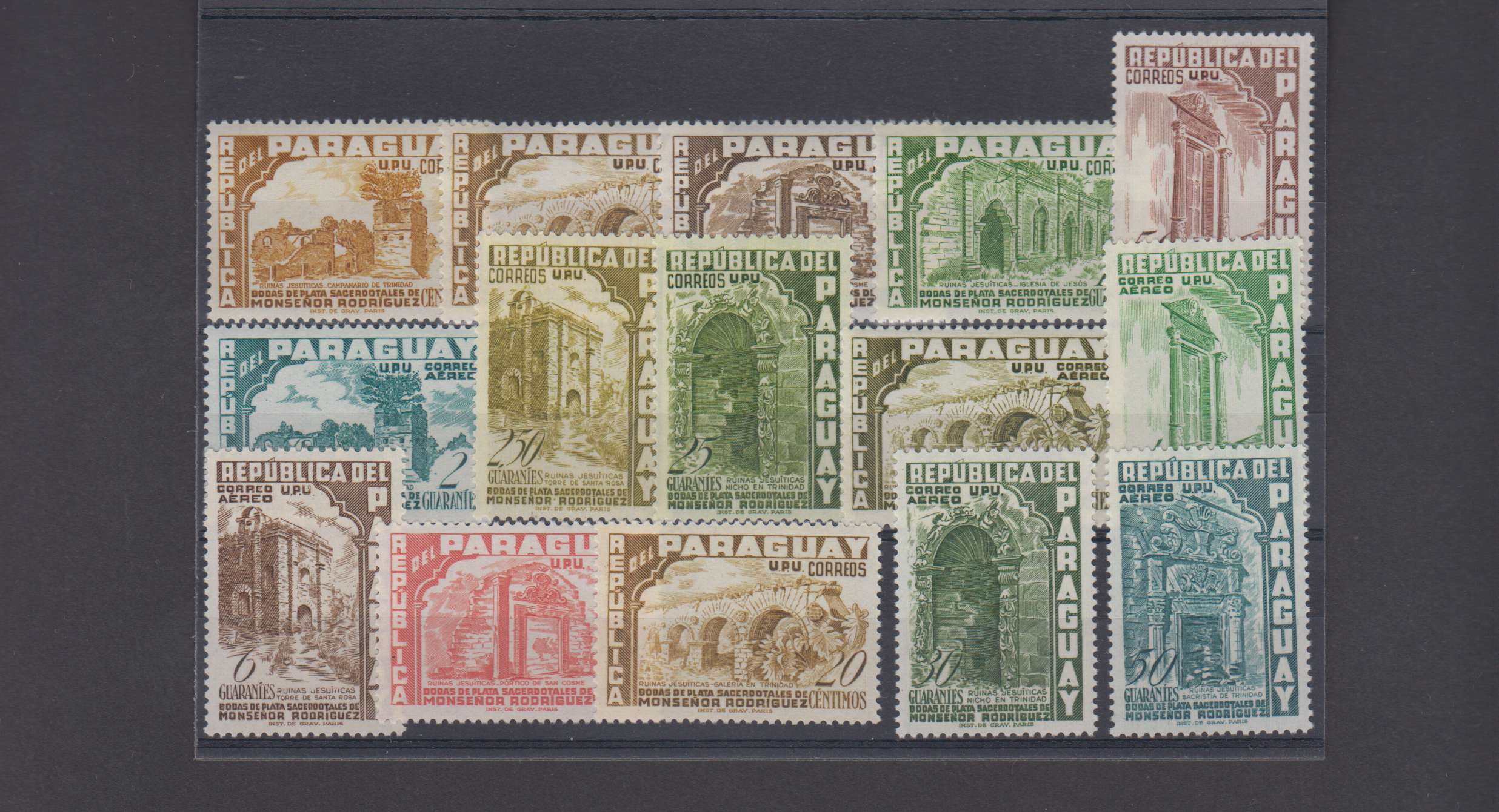 Paraguay 1955 — Scott 491-497 & C225-c232
